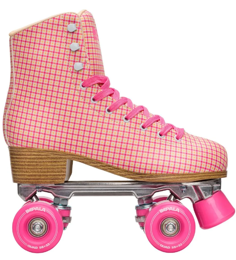 Rulleskøjter - Quad Skate - Pink Tartan>Impala Online