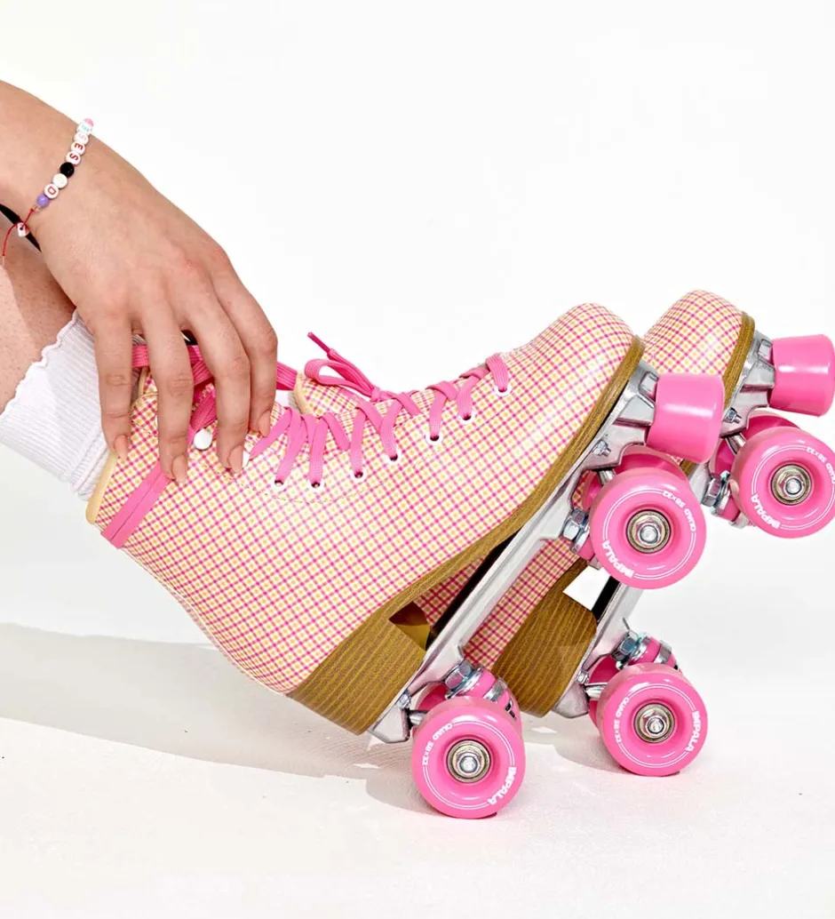 Rulleskøjter - Quad Skate - Pink Tartan>Impala Online