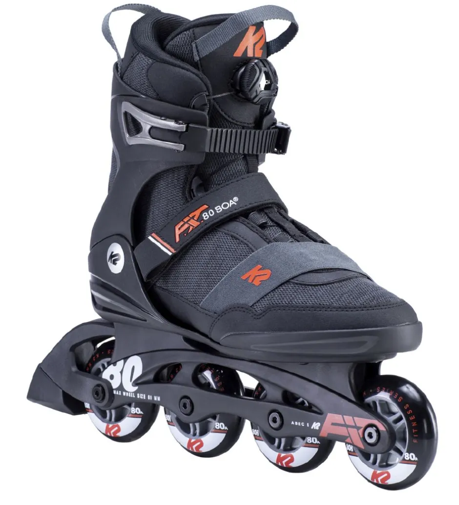 Rulleskøjter - F.I.T 80 Boa - Grå - Inliner>K2 New
