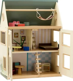 Dukkehus - Aiden - 46 cm - Træ/Multifarve>Kids Concept Sale
