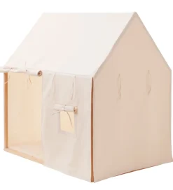 Legetelt - Hus - 110x84 cm - Naturhvid>Kids Concept Online