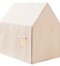 Legetelt - Hus - 110x84 cm - Naturhvid><noscript><img width=