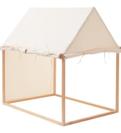 Legetelt - Hus - 110x84 cm - Naturhvid><noscript><img width=