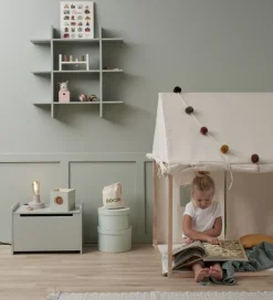 Legetelt - Hus - 110x84 cm - Naturhvid><noscript><img width=