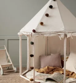 Legetelt - Pavillon - 122x142 cm - Naturhvid><noscript><img width=