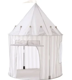 Legetelt - 100x130 cm - Grå Striber>Kids Concept Online