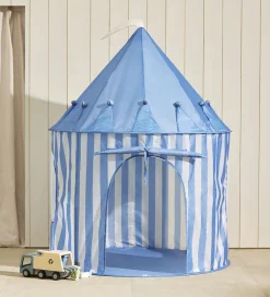 Legetelt - 100x130 cm - Blå Striber>Kids Concept Online