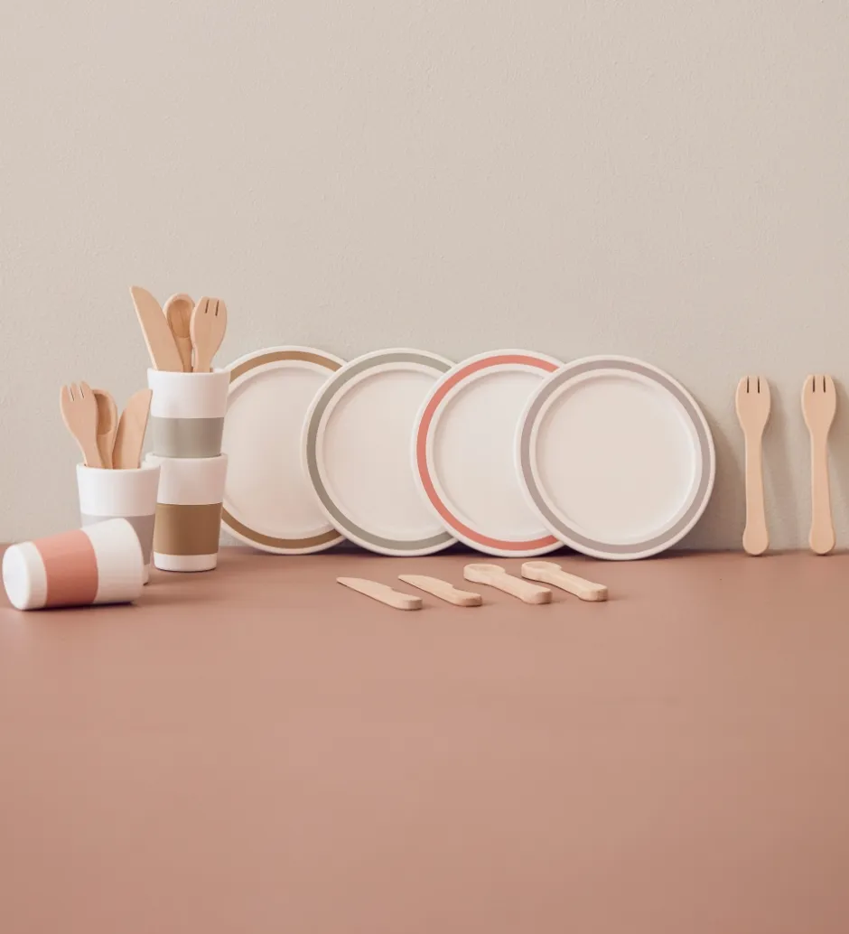 Spisestel - Bistro - Træ/Hvid>Kids Concept Hot