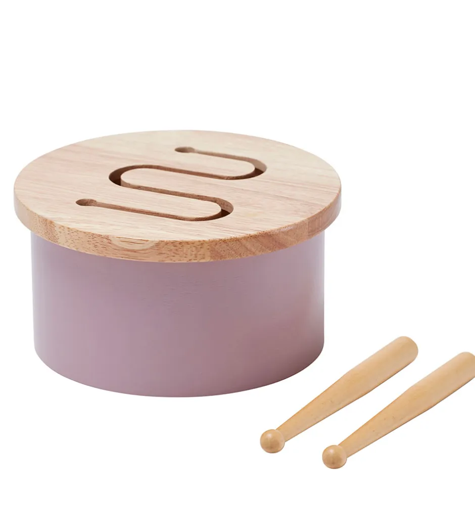 Trælegetøj - Tromme Mini - 16,5 x 9 cm - Lilla>Kids Concept Hot