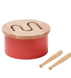 Trælegetøj - Tromme Mini - 16,5 x 9 cm - Rød>Kids Concept Online