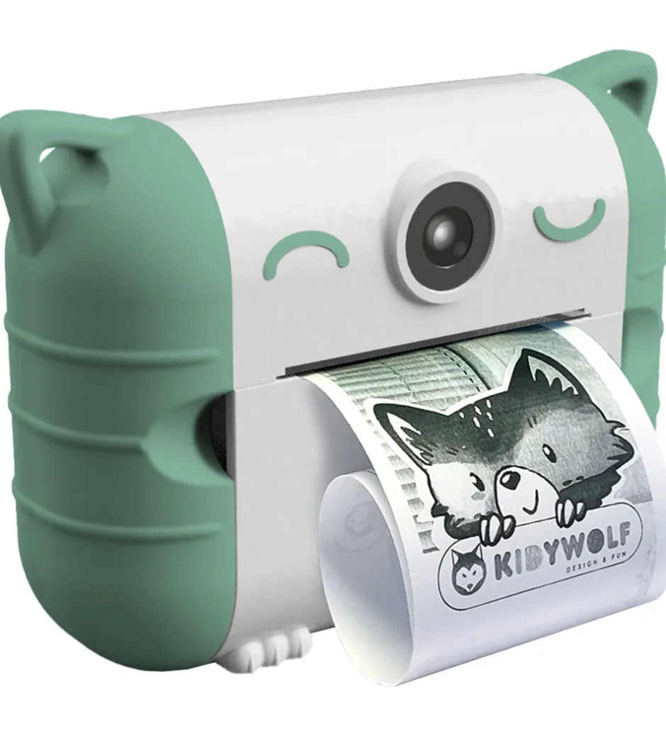 Kamera m. Printer - Kidyprint - Camera Green>Kidywolf Outlet