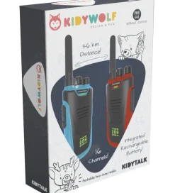 Walkie Talkie - 2 stk. - Kidytalk - Blå/Rød>Kidywolf Outlet