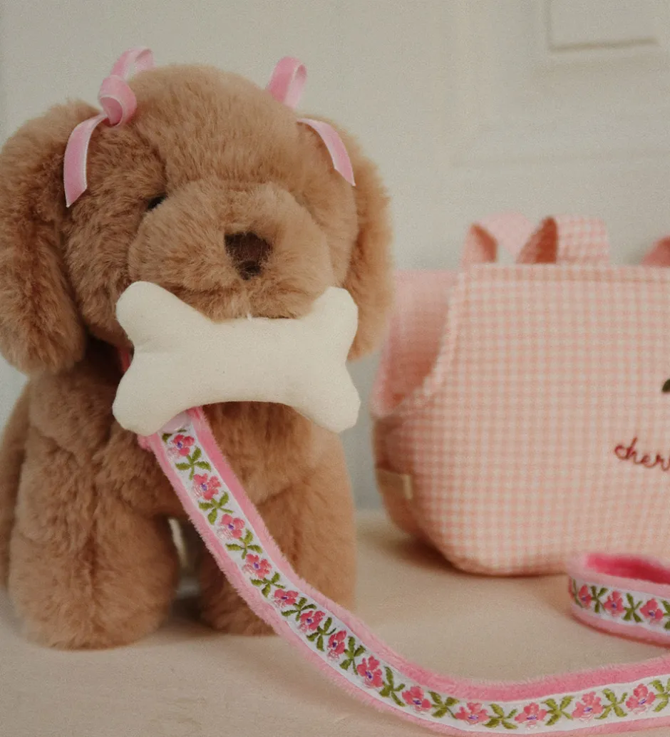 Bamse - Hundehvalpen Maude - Pink Check>Konges Sløjd Best