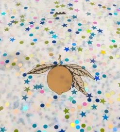 Hoppebold m. Håndtag - Glitter - Lemon - 50 cm>Konges Sløjd Sale