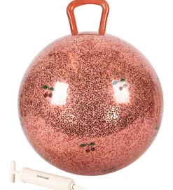 Hoppebold m. Håndtag - Glitter - Cherry - 50 cm>Konges Sløjd Outlet