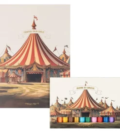 Tegneblok m. Farver - 10 stk. - Cirkus>Konges Sløjd Online