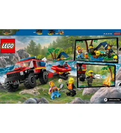 City - Firhjulstrukket Brandbil Med Re... 60412 - 301 Dele><noscript><img width=