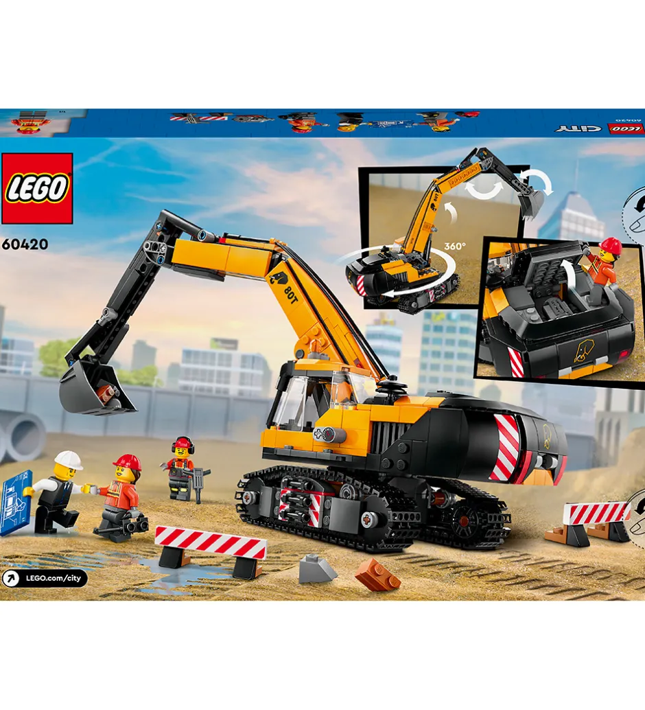 City - Gul Gravemaskine 60420 - 633 Dele>LEGO® Sale