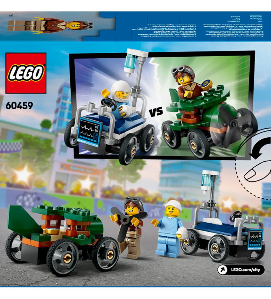 City - Racerbilpakke: Fly mod Hospitals... 60459 - 70 Dele>LEGO® Best