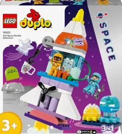 DUPLO - 3-i-1-Eventyr Med Rumfærge 10422 - 58 Dele>LEGO® Clearance