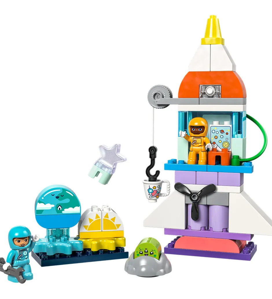 DUPLO - 3-i-1-Eventyr Med Rumfærge 10422 - 58 Dele>LEGO® Clearance