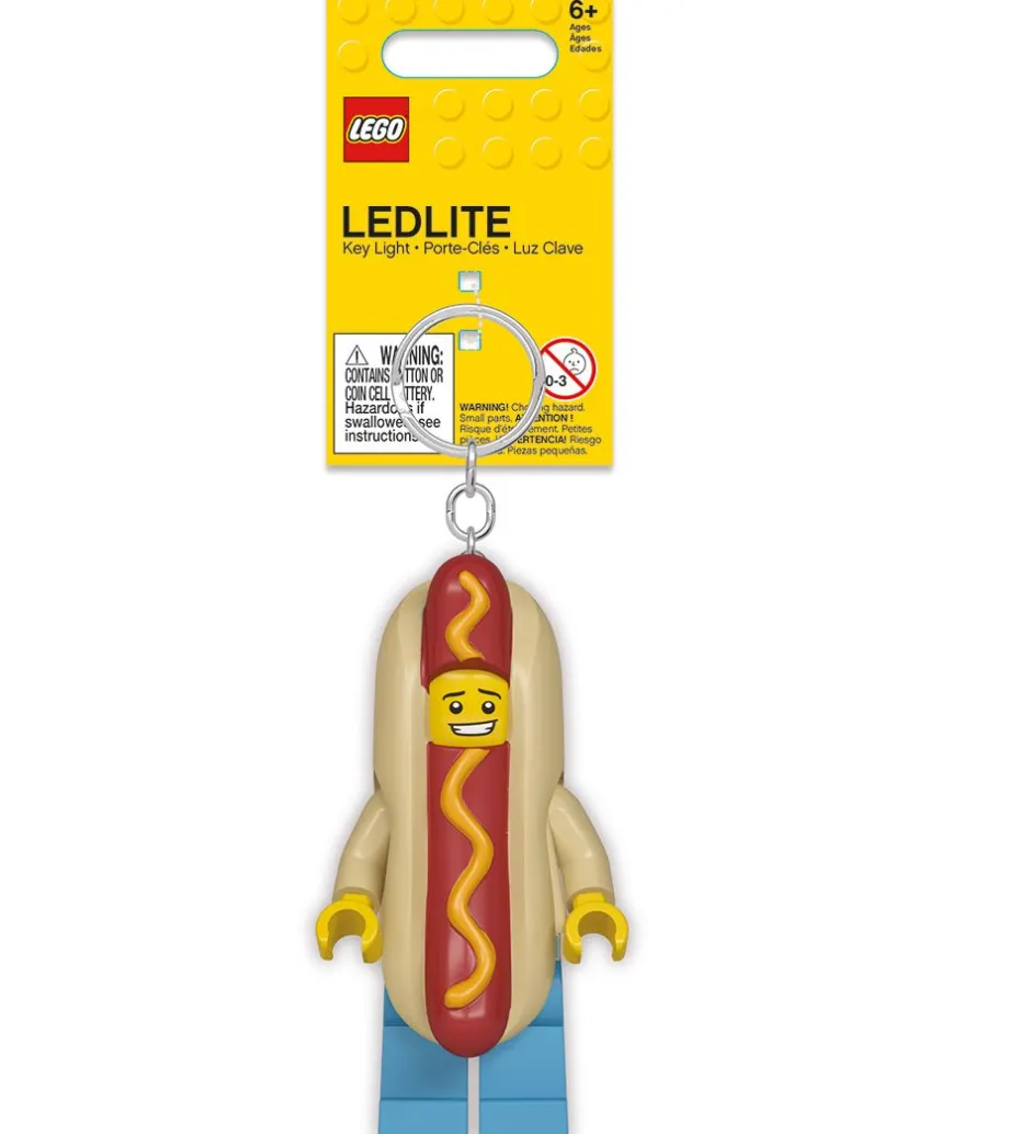 Nøglering m. Lommelygte - Hot Dog Man>LEGO® Outlet