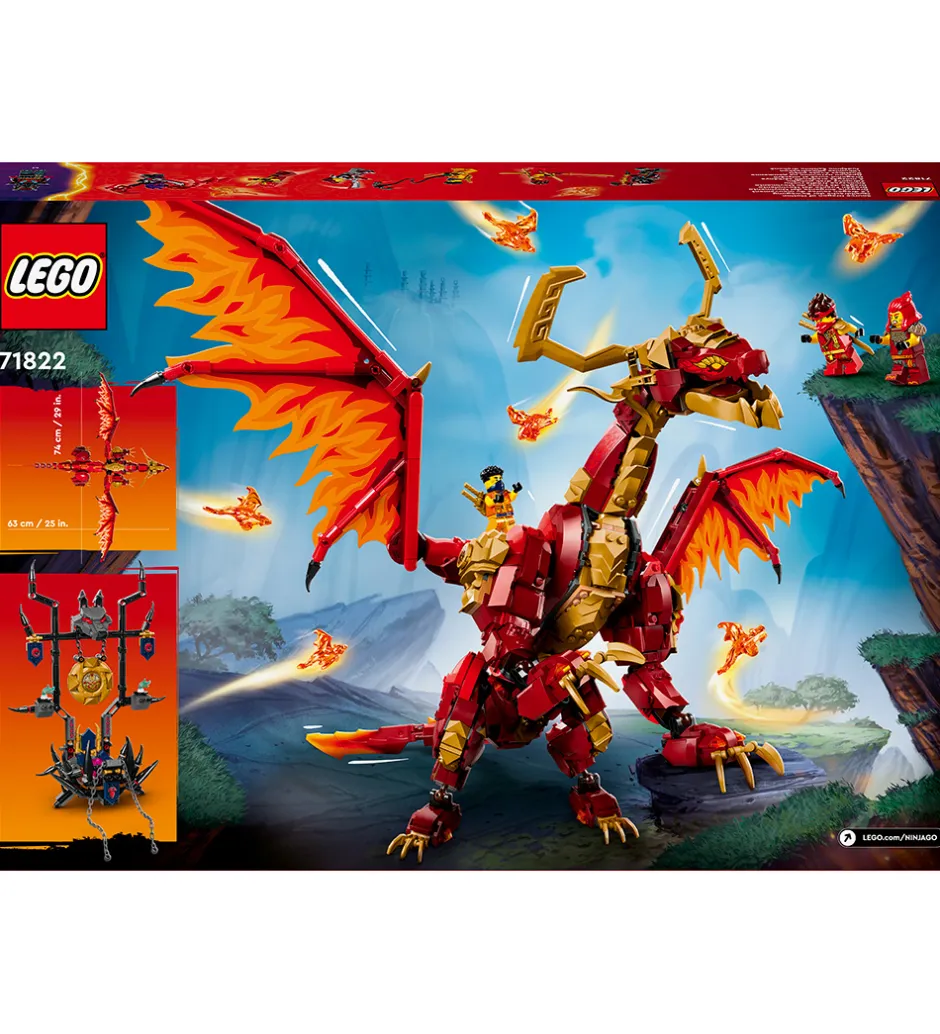 Ninjago - Bevægelses-kildedrage 71822 - 1716 Dele>LEGO® Discount