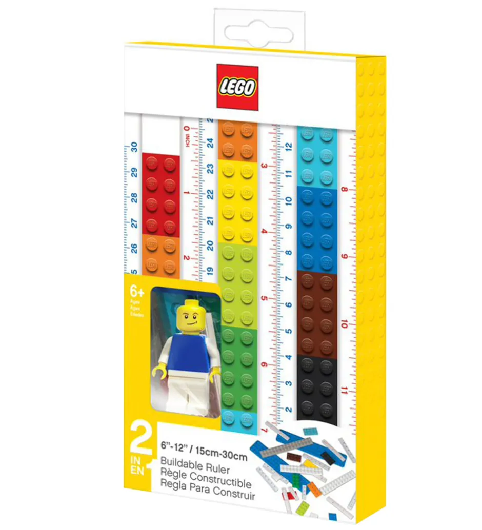 Stationery Lineal - 30 cm - Byg Selv m. Figur>LEGO® Sale