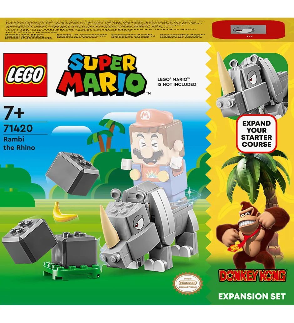 Super Mario - Næsehornet Rambi - Udv. 71420 - 106 Dele>LEGO® New