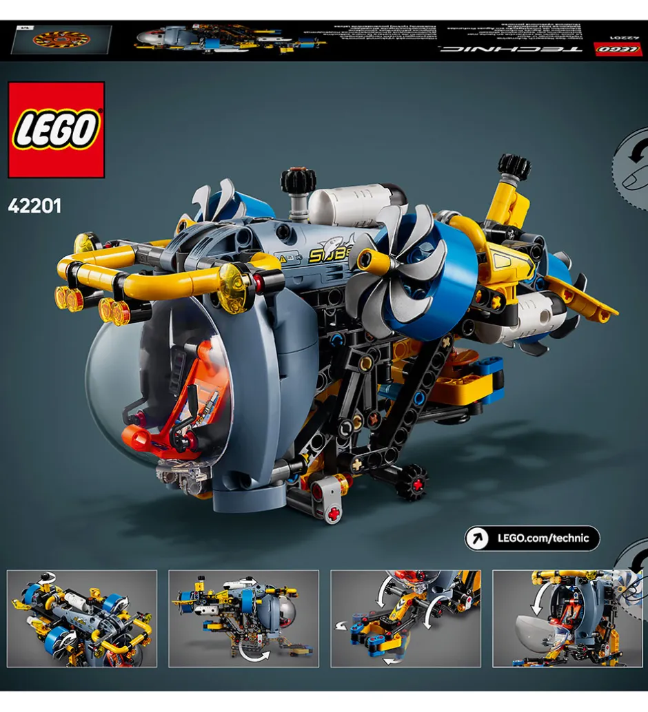 Technic - Dybhavsforsknings-Ubåd 42201 - 413 Dele>LEGO® Sale