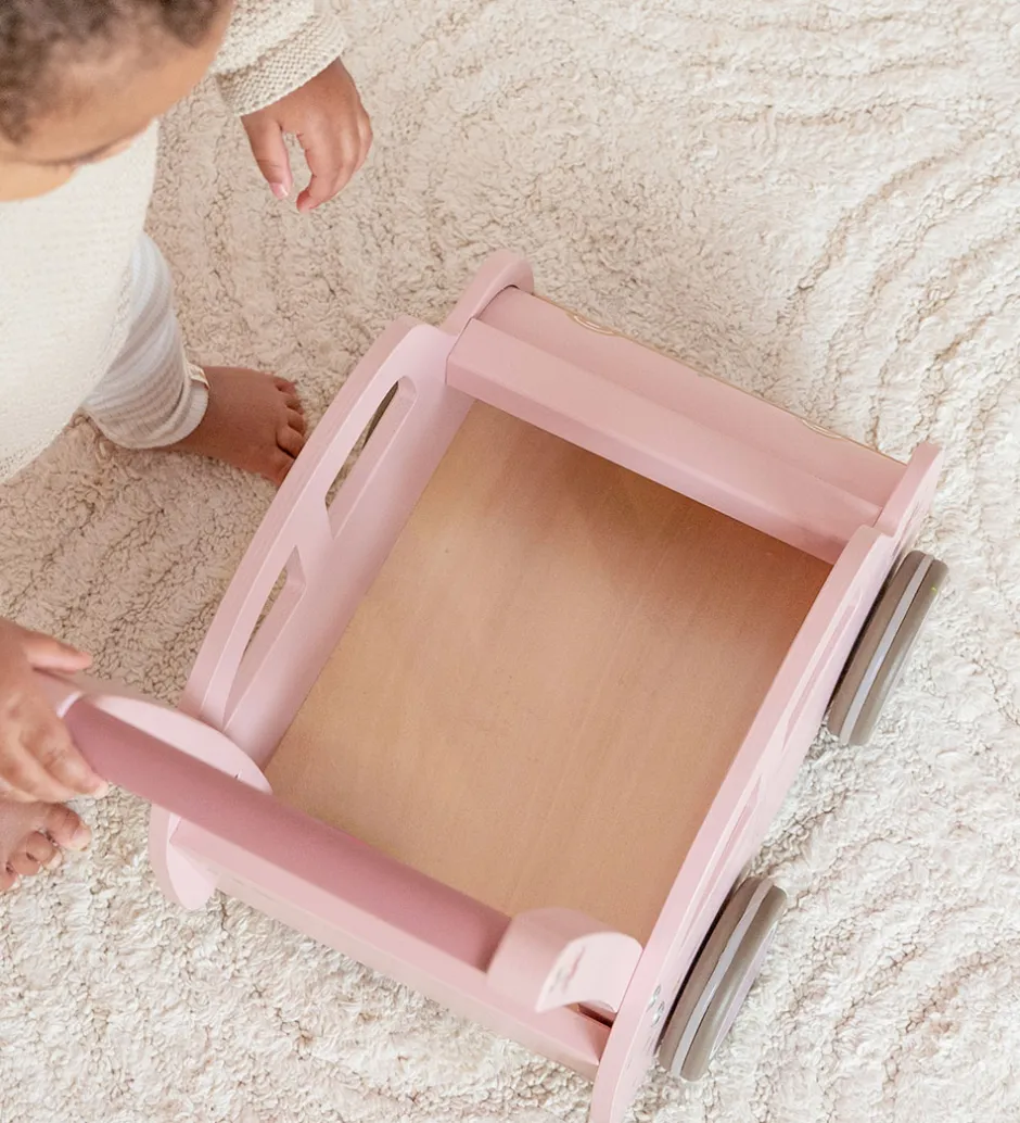 Gåvogn - Bil - Pink>Little Dutch Online