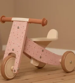 Løbecykel - Træ - Pink Flower>Little Dutch Online
