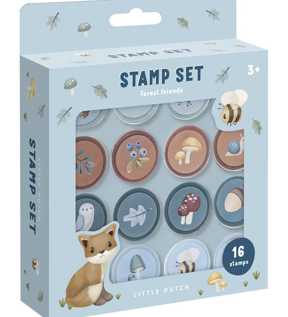 Stempler - Selvfarvende - 16 Stk. - Forest Friends>Little Dutch Discount