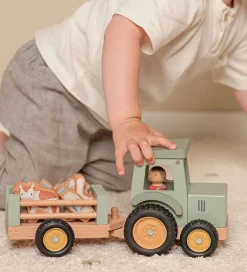 Traktor m. Trailer - Træ - Little Farm><noscript><img width=