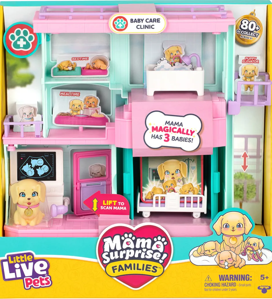 Hvalpeklink m. 3 Hvalpe - Mama Surprise>Little Live Pets