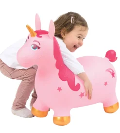 Hoppedyr - Enhjørning - Pink/Guld><noscript><img width=
