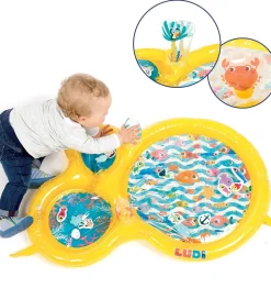 Legemåtte - Vand - 94x63 cm - Gul>Ludi Discount