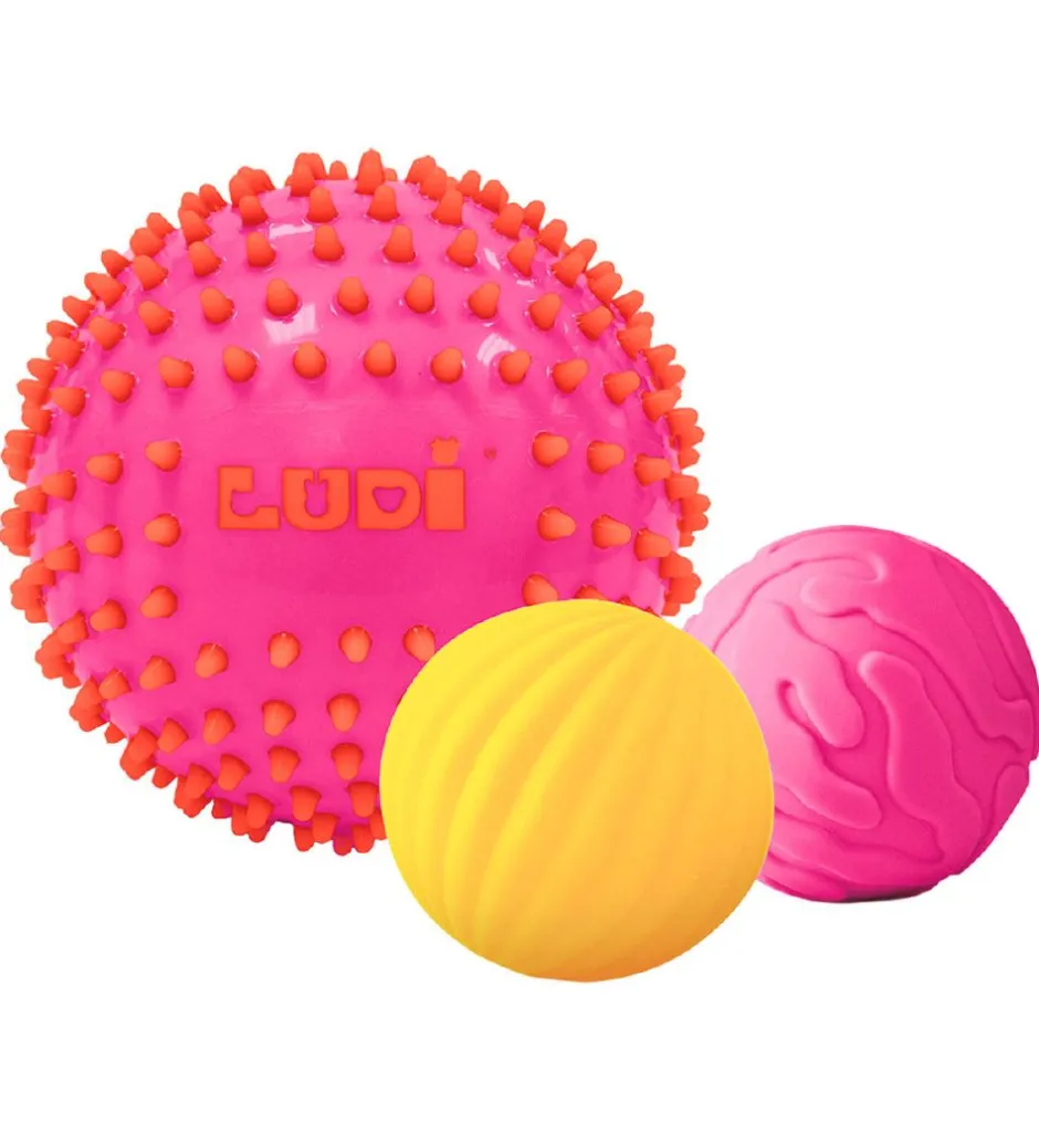 Sansebolde - 3 stk. - Pink>Ludi Clearance