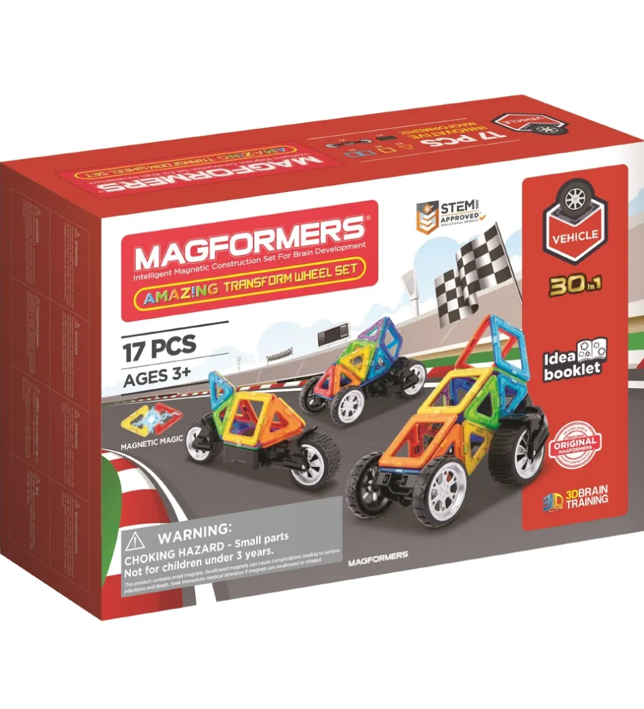 Amazing Transform Wheel Sæt - 17 dele>Magformers Outlet