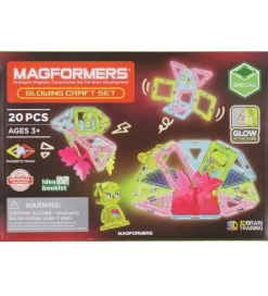 Magnetsæt - 20 Dele - Glowing Craft>Magformers New