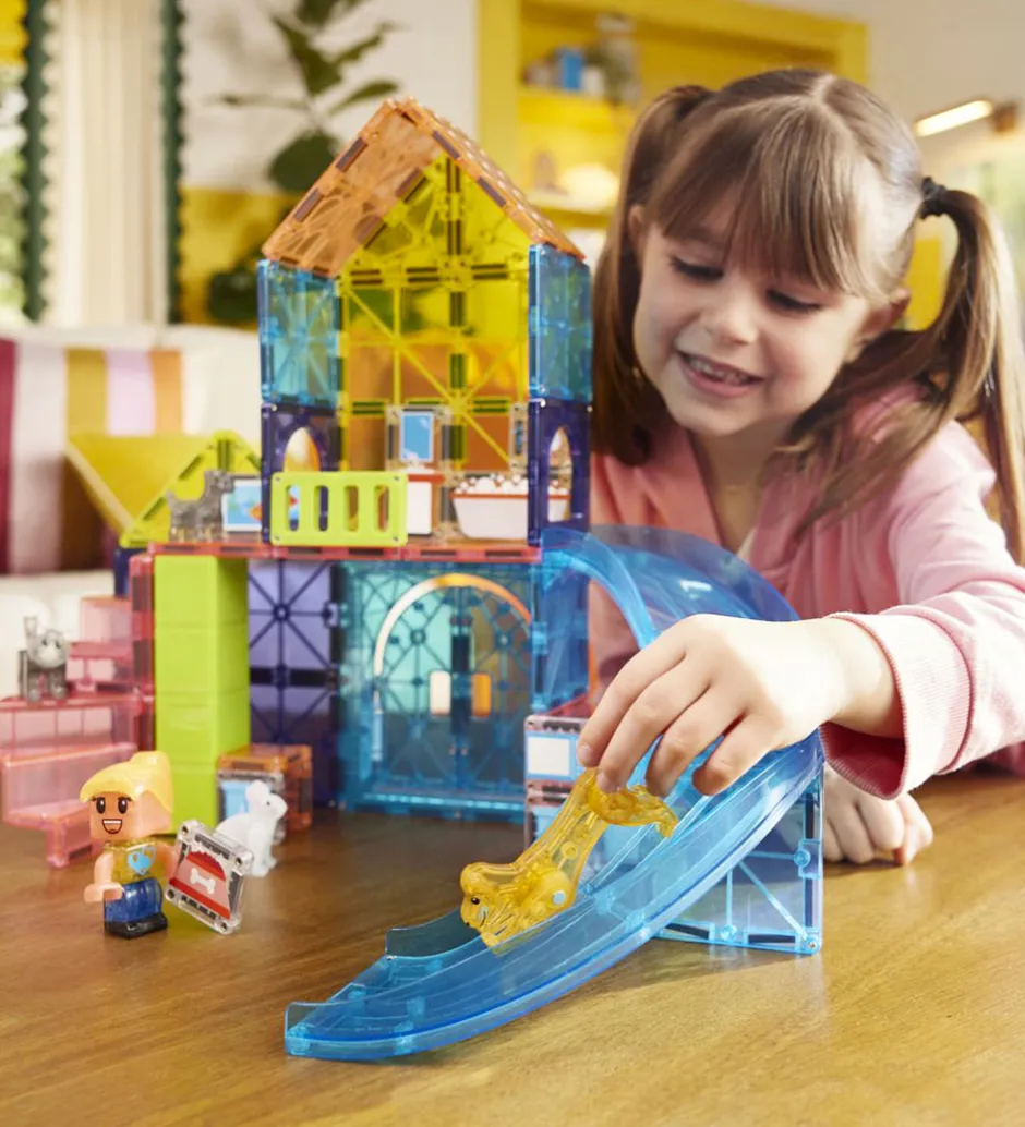 Magna Tiles Magnetsæt - 50 Dele - Pet Playhouse + MicroMAGS>Magna-Tiles Online