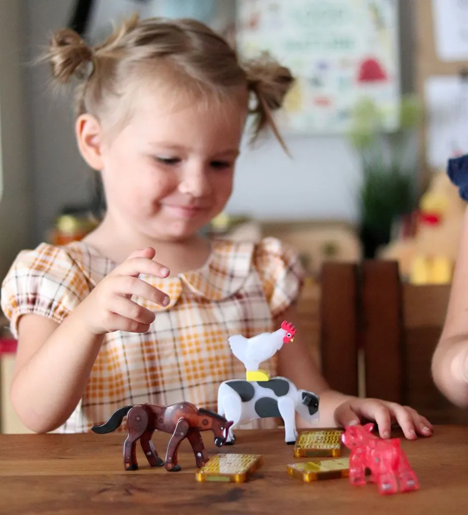 Magnetsæt - 25 Dele - Farm Animals>Magna-Tiles New