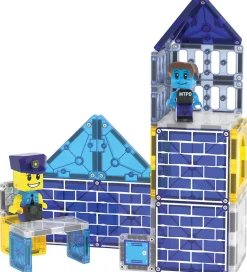 Magnetsæt - 35 Dele - Police Station + MicroMAGS><noscript><img width=