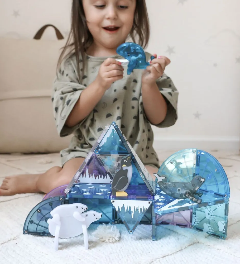 Magnetsæt - 25 Dele - Arktiske Dyr>Magna-Tiles Outlet
