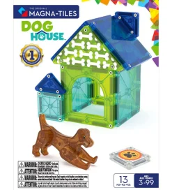 Magnetsæt - 13 Dele - Dog House + MicroMAGS>Magna-Tiles Sale