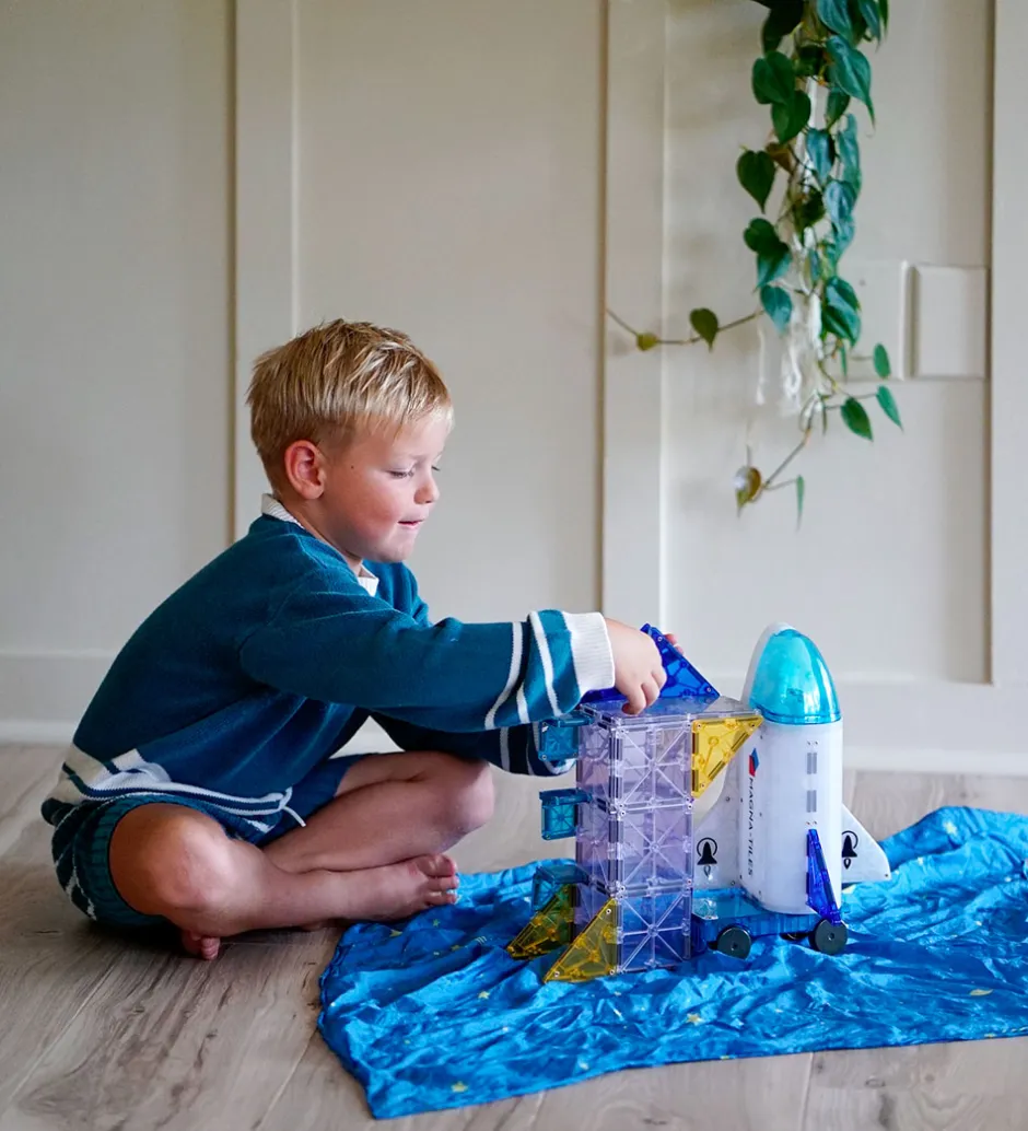 Magnetsæt - 32 Dele - Space + MicroMAGS>Magna-Tiles Sale