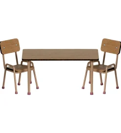 Miniature Bord Og Stole - Mus - Mørk Pudder>Maileg Online