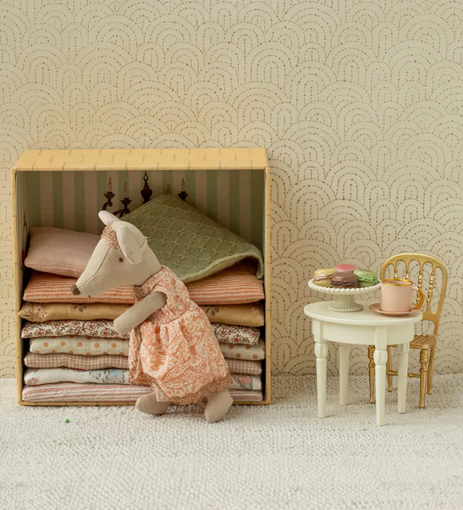 Miniature Vintagebord - Mus - Råhvid>Maileg Best