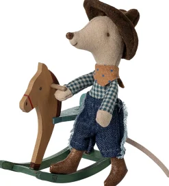 Mus - Cowboymus På Gyngehest - Lillebror>Maileg