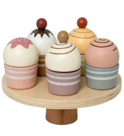 Legemad - Cupcakes På Kagefad - Træ>MaMaMeMo